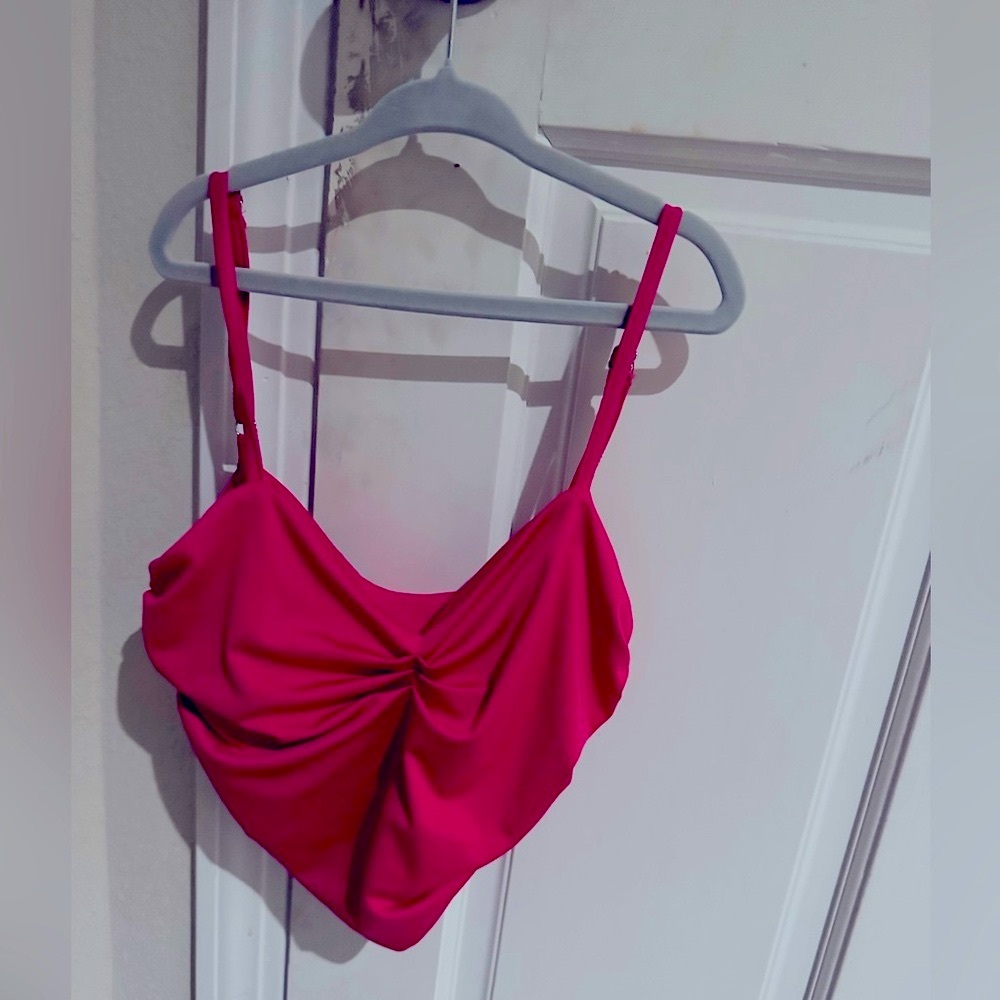 Pink cami ruched top (Size S)